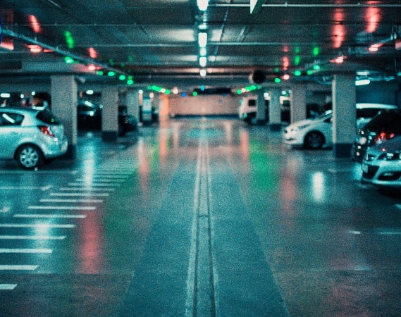 Underground parking garage | Alpha Airport Parking